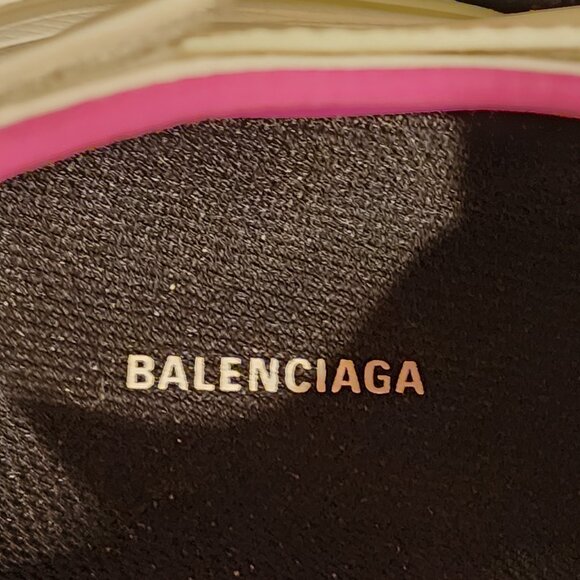 Excellent EU39 BALENCIAGA Track Velcro Sneaker Sandal WhiteFluoPink - Picture 13 of 16